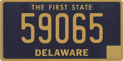 DE license plate 59065