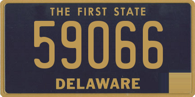 DE license plate 59066