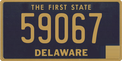 DE license plate 59067