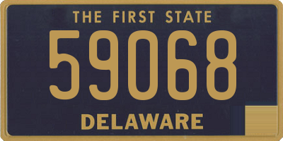 DE license plate 59068