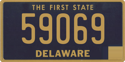 DE license plate 59069