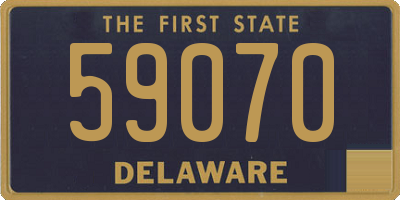 DE license plate 59070