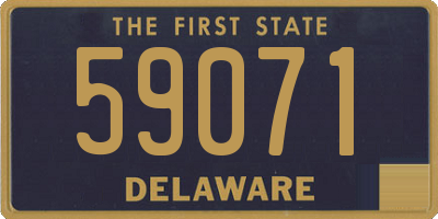 DE license plate 59071