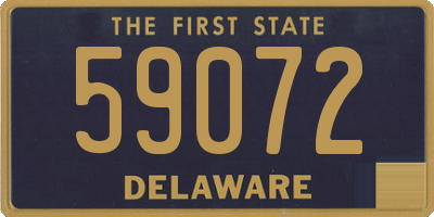 DE license plate 59072