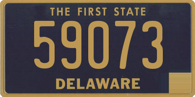 DE license plate 59073