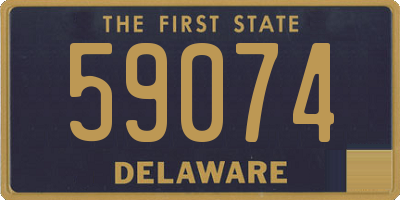 DE license plate 59074