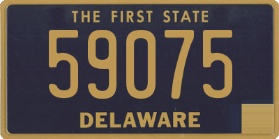 DE license plate 59075