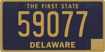 DE license plate 59077