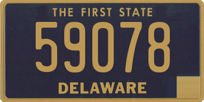 DE license plate 59078