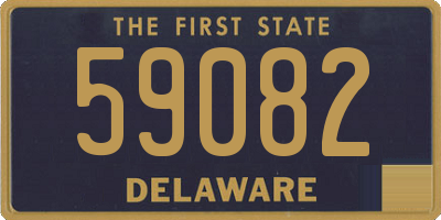 DE license plate 59082