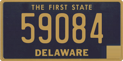 DE license plate 59084