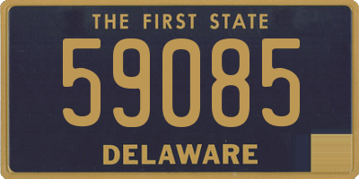 DE license plate 59085