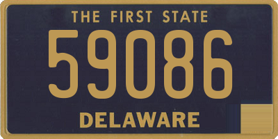 DE license plate 59086