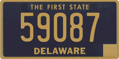 DE license plate 59087