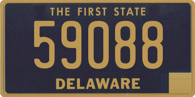 DE license plate 59088