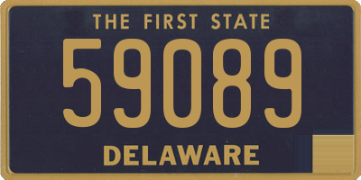 DE license plate 59089