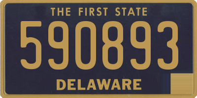 DE license plate 590893