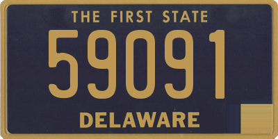 DE license plate 59091