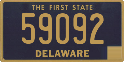 DE license plate 59092