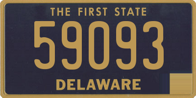 DE license plate 59093