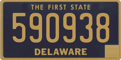 DE license plate 590938