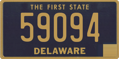 DE license plate 59094