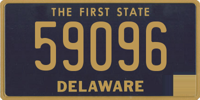 DE license plate 59096