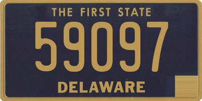 DE license plate 59097