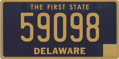 DE license plate 59098