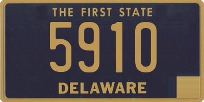 DE license plate 5910