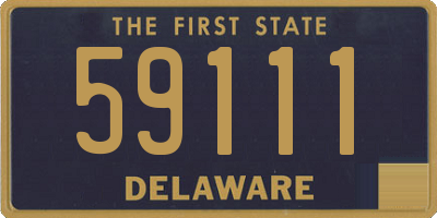 DE license plate 59111