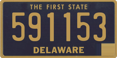 DE license plate 591153