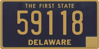 DE license plate 59118