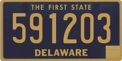 DE license plate 591203