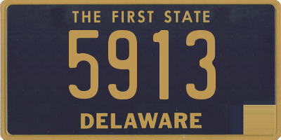 DE license plate 5913