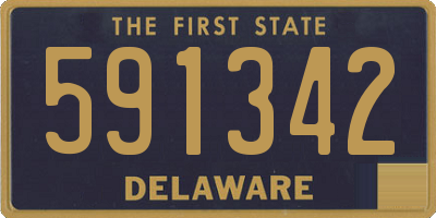DE license plate 591342