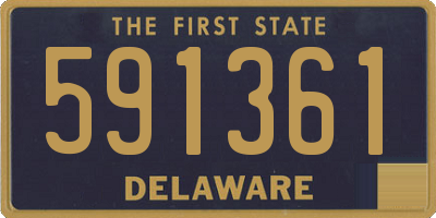 DE license plate 591361