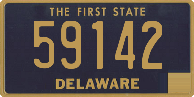 DE license plate 59142