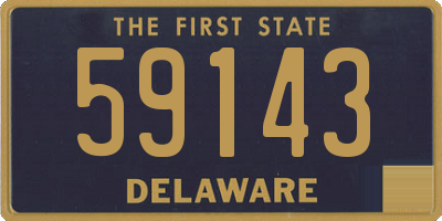 DE license plate 59143