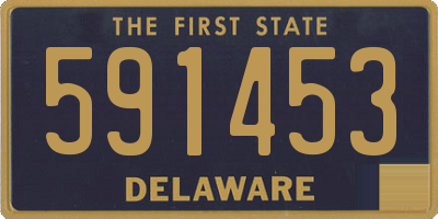 DE license plate 591453
