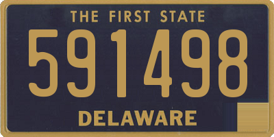 DE license plate 591498