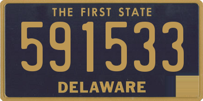 DE license plate 591533