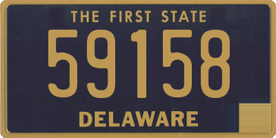 DE license plate 59158