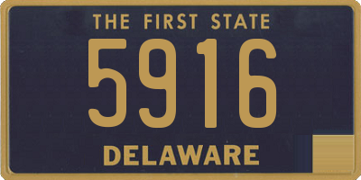 DE license plate 5916