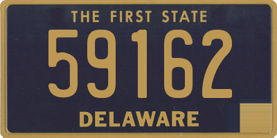 DE license plate 59162