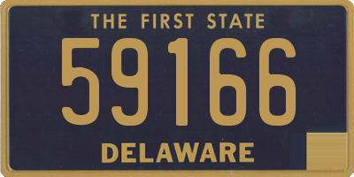 DE license plate 59166