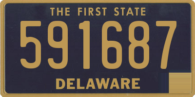 DE license plate 591687