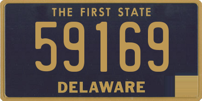 DE license plate 59169