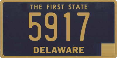 DE license plate 5917