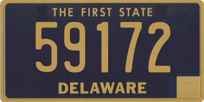 DE license plate 59172